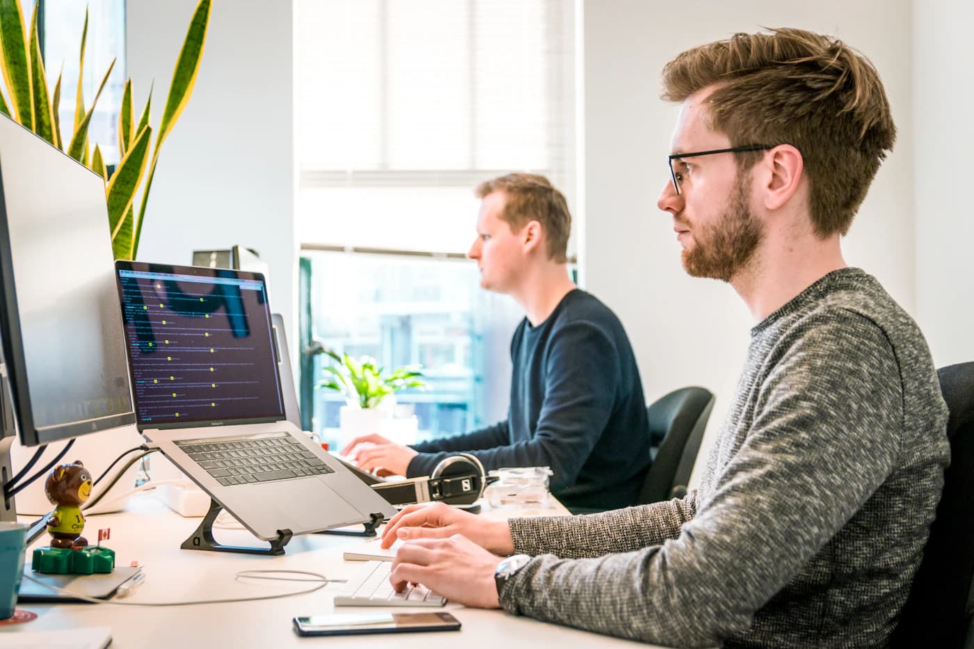 Product team planning a responsive app interface