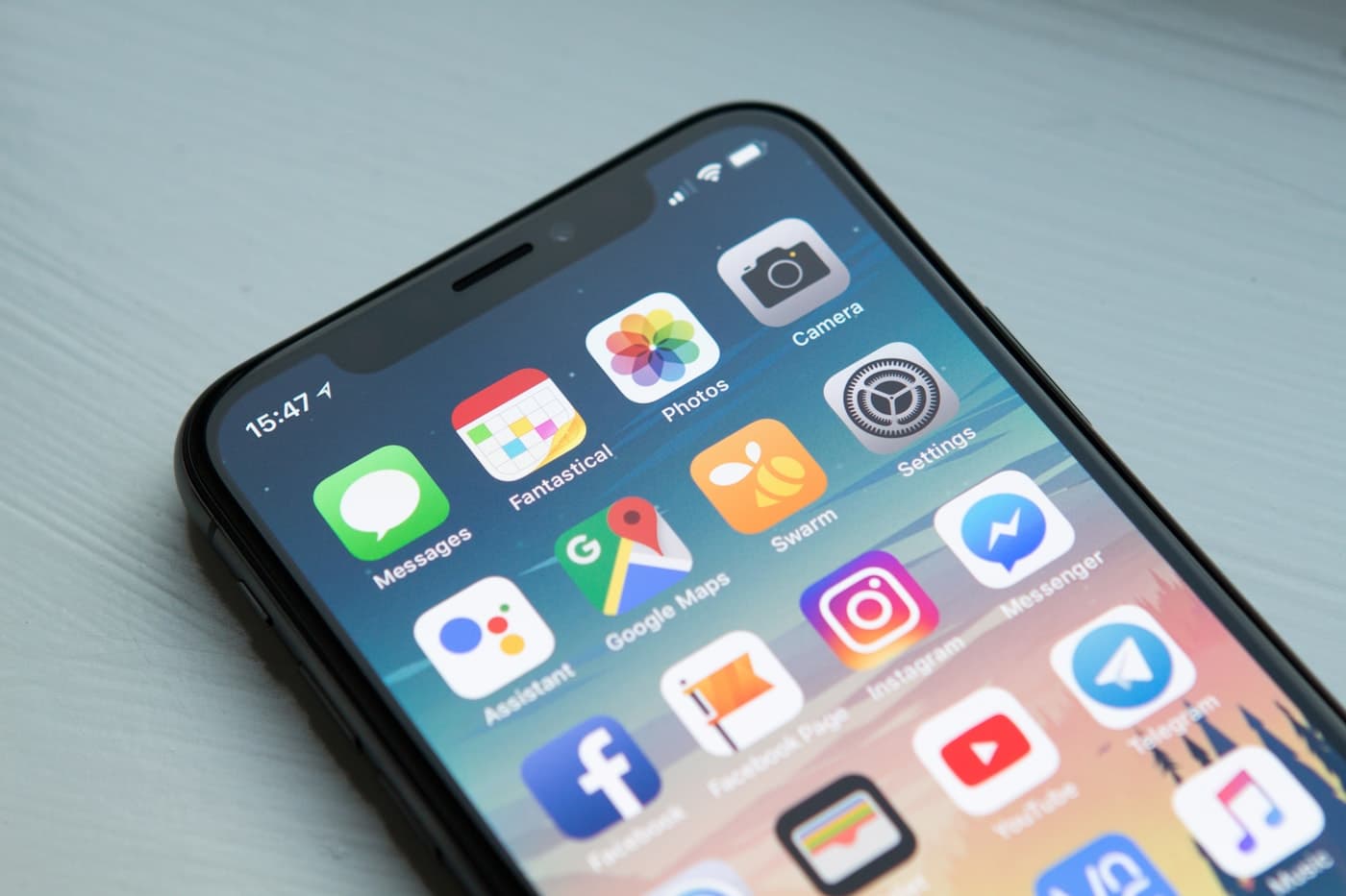 Mobile app interface on a smartphone for app development