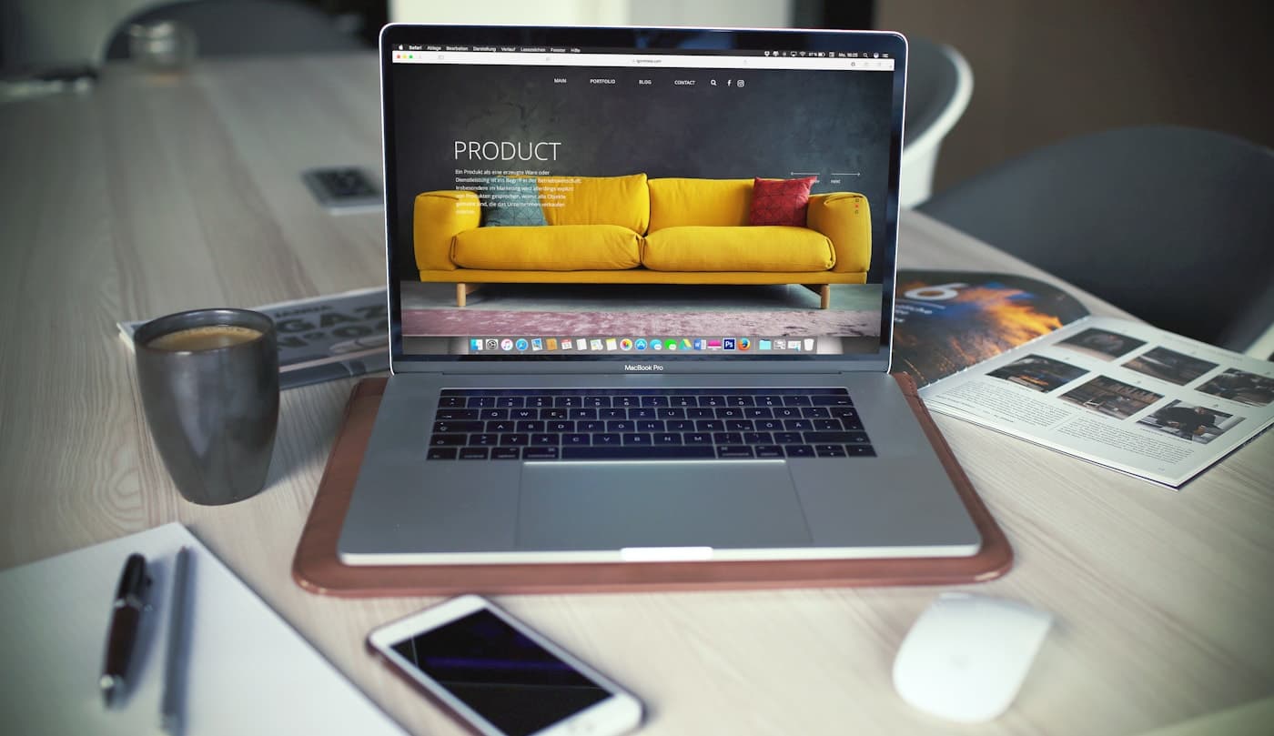 Website design interface for Wix website development